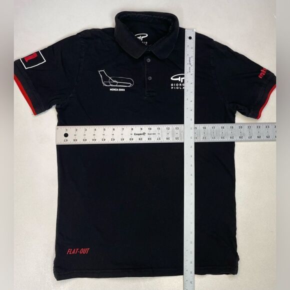 Giorgio Piola Formula 1 Monza 2003 Polo Shirt Men Medium Black Short Sleeve - Picture 8 of 8